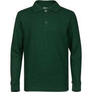 Boy's Long Sleeve Pique Polo Shirt