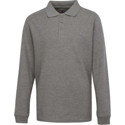 Boy's Long Sleeve Pique Polo Shirt