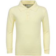 Boy's Long Sleeve Pique Polo Shirt
