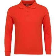 Boy's Long Sleeve Pique Polo Shirt