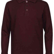 Men's Long Sleeve Pique Polo Shirt