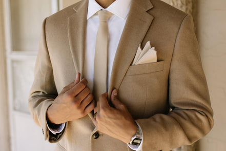 Champagne Men's Tie
