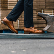 STEEL TOE MONK STRAP SHOE DANTE AMBER
