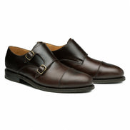 STEEL TOE MONK STRAP SHOE DANTE BROWN