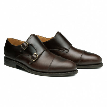 STEEL TOE MONK STRAP SHOE DANTE BROWN