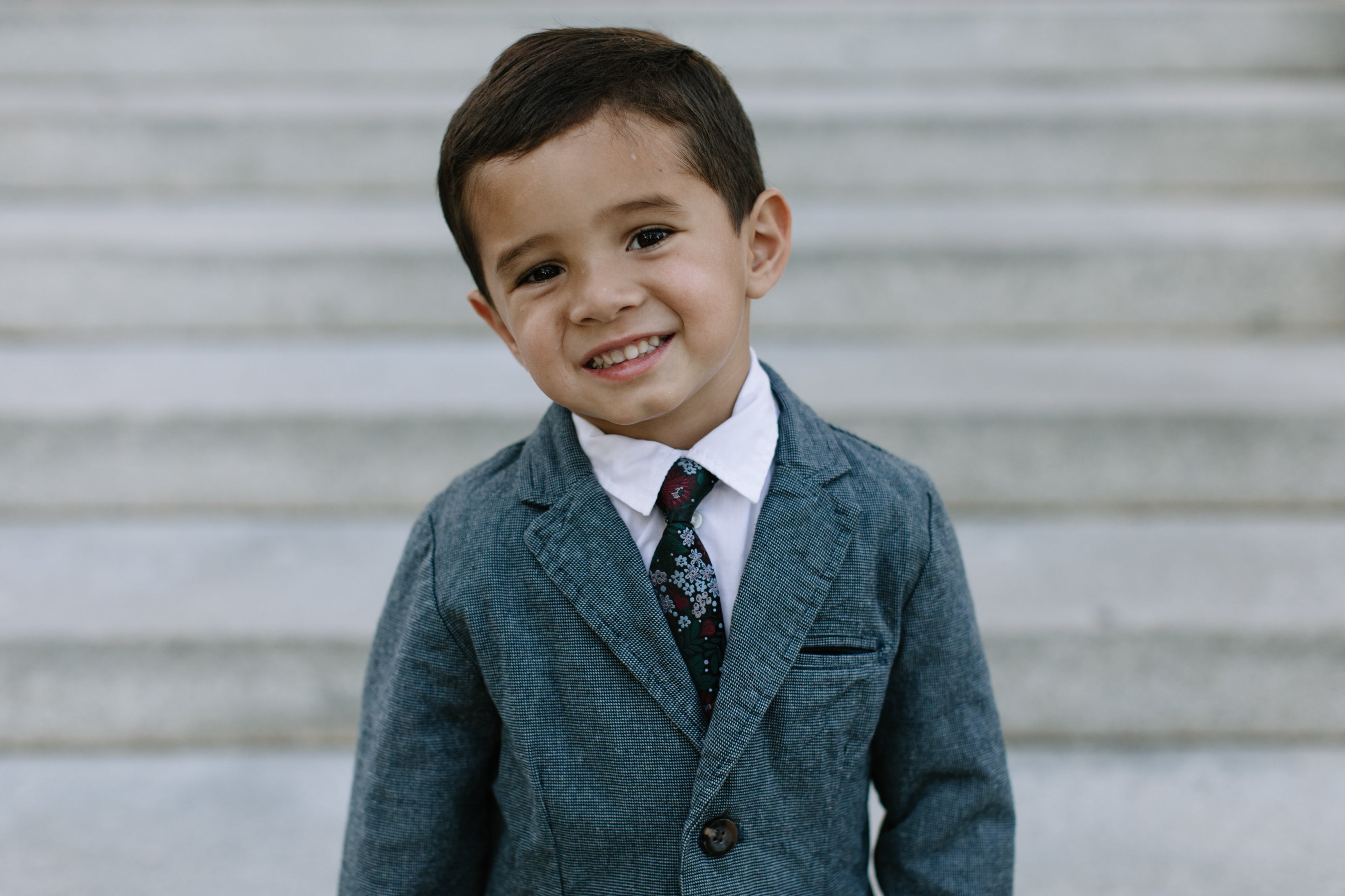 Dashing Floral Boys Tie