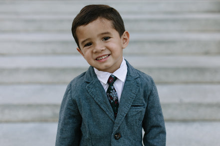 Dashing Floral Boys Tie