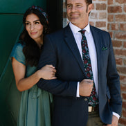 Dashing Floral Mens Tie