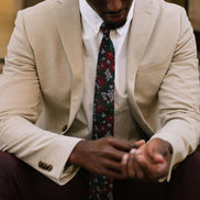 Dashing Floral Mens Tie