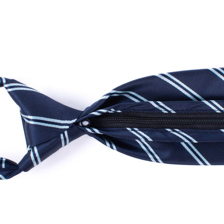 Microfiber Zipper Pre-Tied Neckties