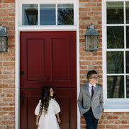 Red Hot Floral Boys Tie
