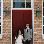 Red Hot Floral Boys Tie