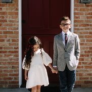 Red Hot Floral Boys Tie