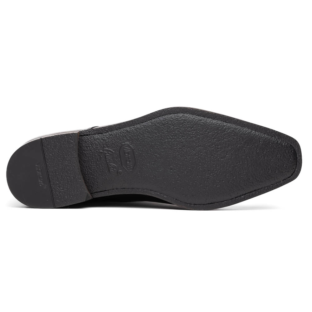 Enzo Italian Calfskin Cap Toe Burnished Black