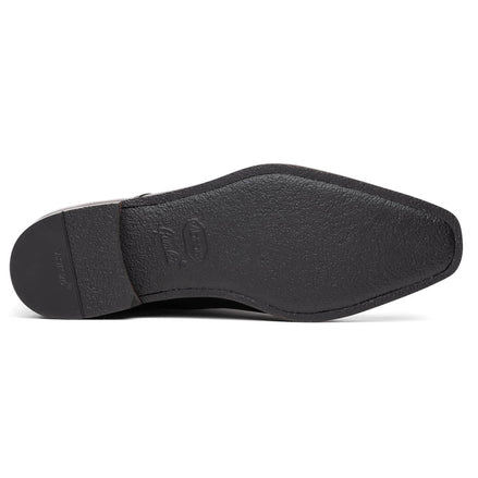 Enzo Italian Calfskin Cap Toe Burnished Black