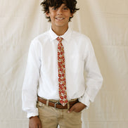 Fall Floral Boys Tie