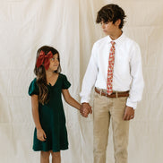 Fall Floral Boys Tie