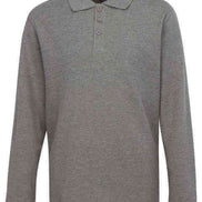 Men's Long Sleeve Pique Polo Shirt