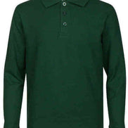 Men's Long Sleeve Pique Polo Shirt
