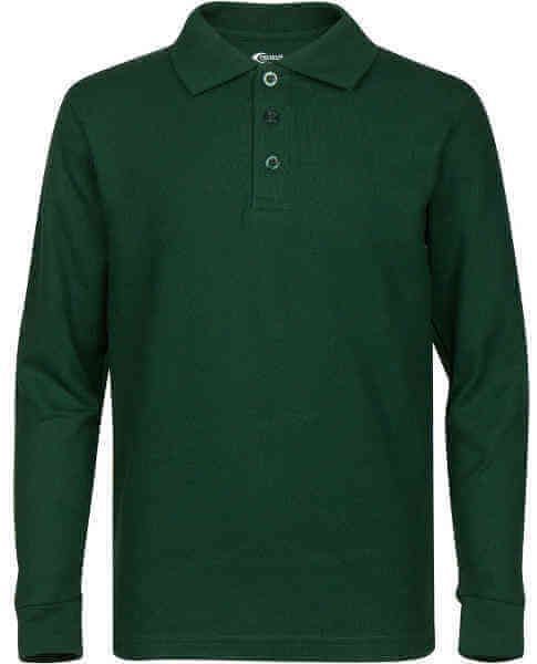 Men's Long Sleeve Pique Polo Shirt