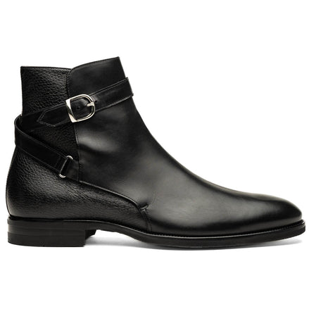 Jodphur Italian Calfskin Boot, Black