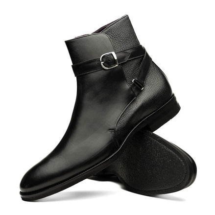 Jodphur Italian Calfskin Boot, Black