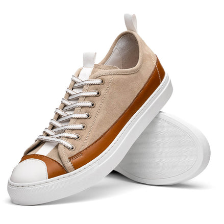 Lando Sueded Calfskin Sneaker Taupe