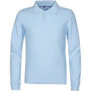 Boy's Long Sleeve Pique Polo Shirt