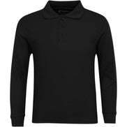Boy's Long Sleeve Pique Polo Shirt