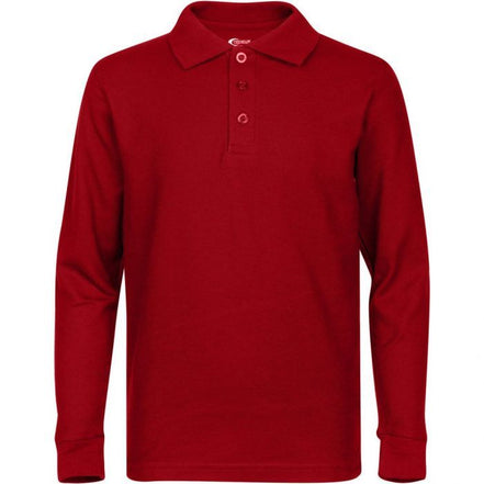 Boy's Long Sleeve Pique Polo Shirt