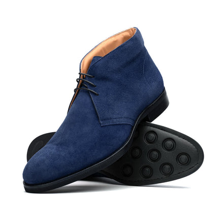 Marco Suede Calfskin Chukka Boot, Navy