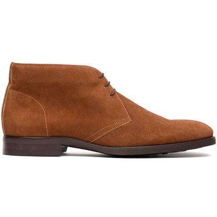 Marco Suede Calfskin Chukka Boot, Tobacco