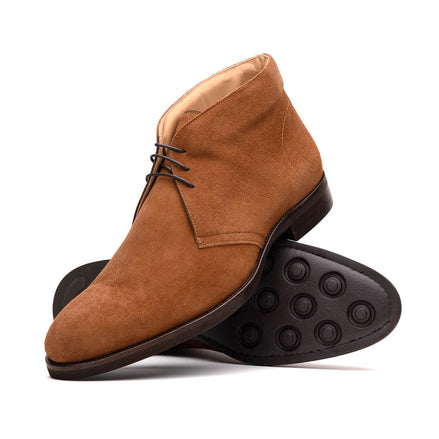 Marco Suede Calfskin Chukka Boot, Tobacco
