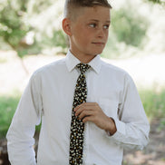Midnight Floral Boys Tie