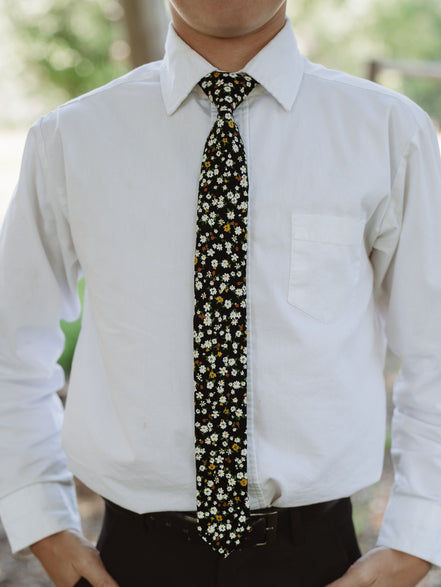 Midnight Floral Boys Tie