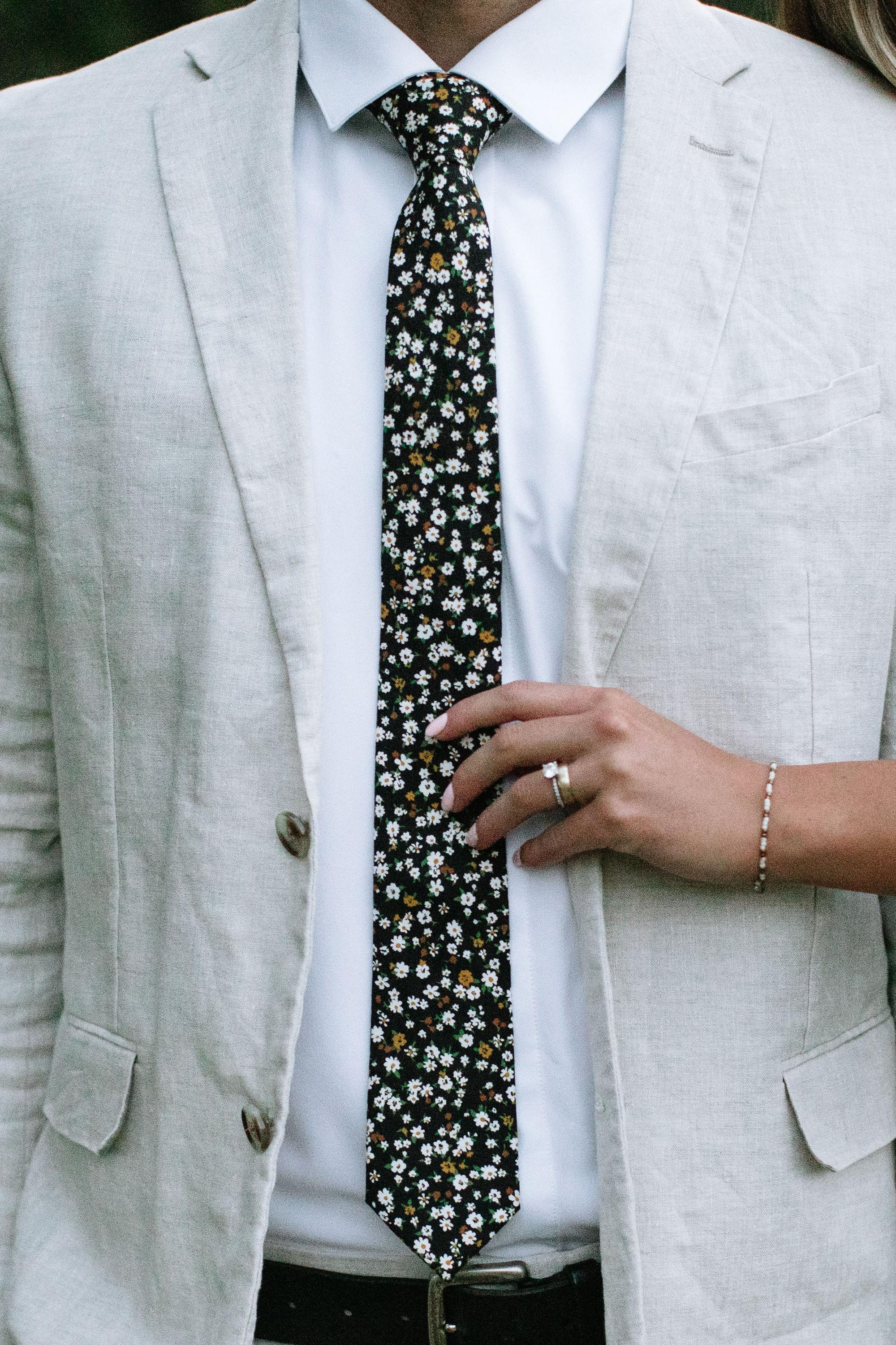 Midnight Floral - Men's Tie