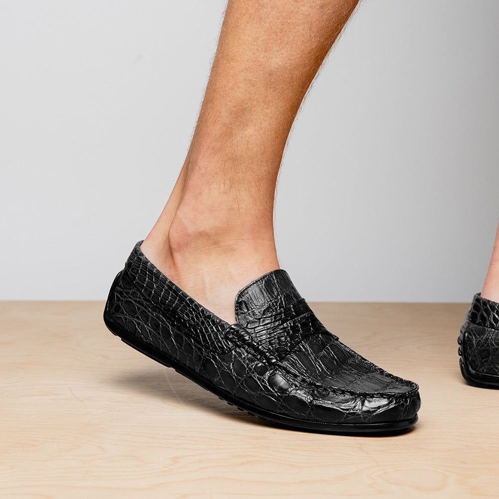 Monza Crocodile Driver, Black