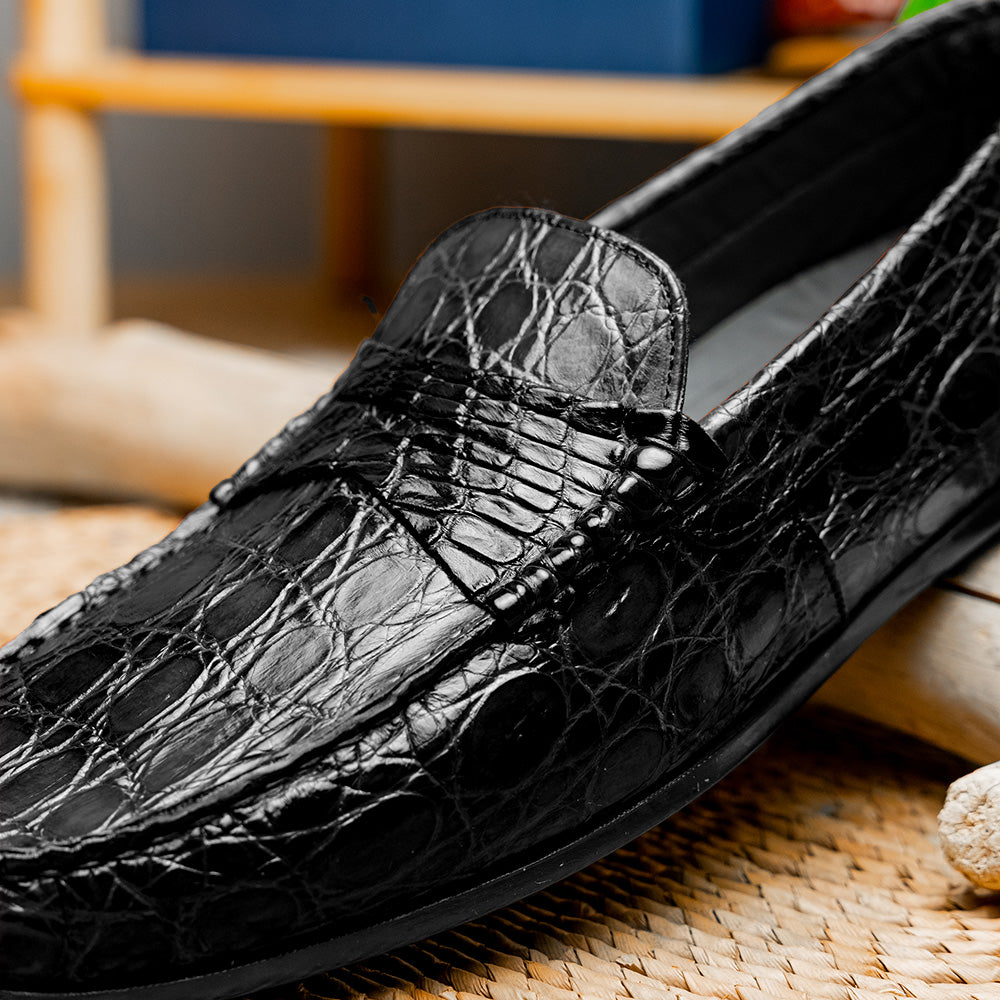 Monza Crocodile Driver, Black