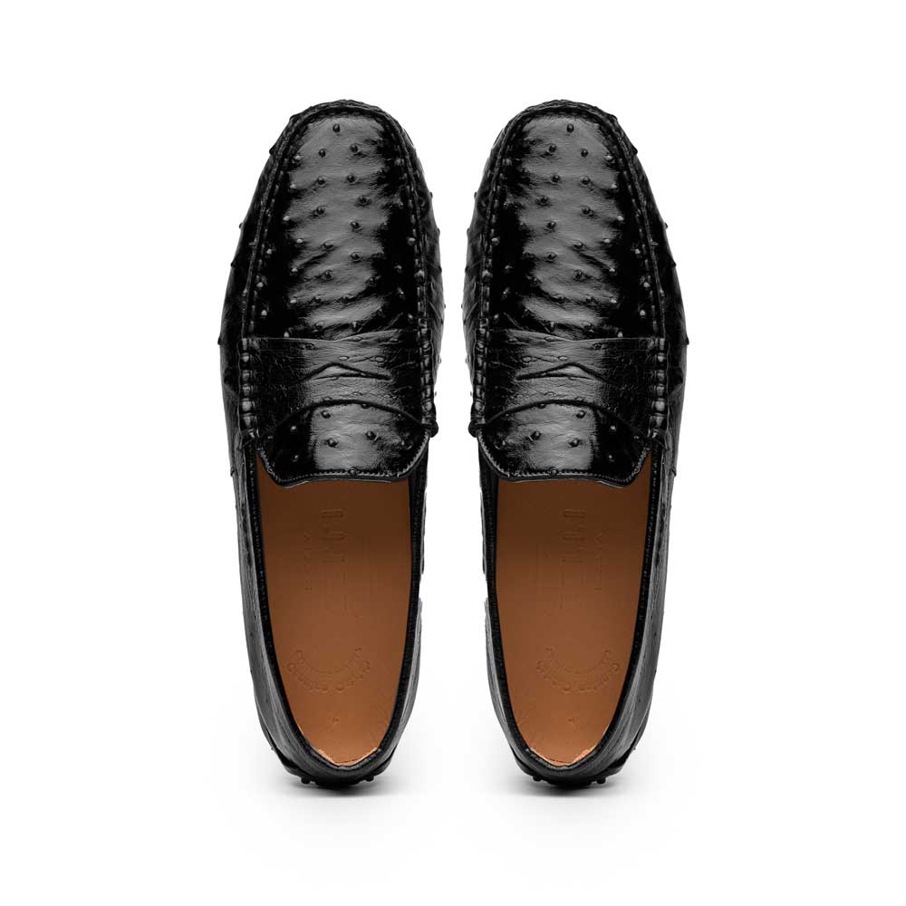 Monza Ostrich Quill Driver, Black