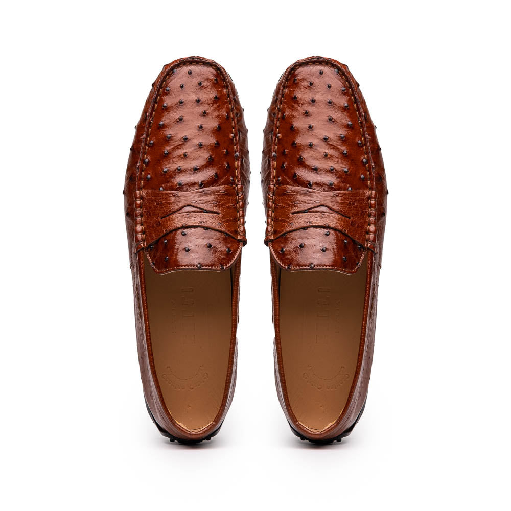 Monza Ostrich Quill Driver, Brandy