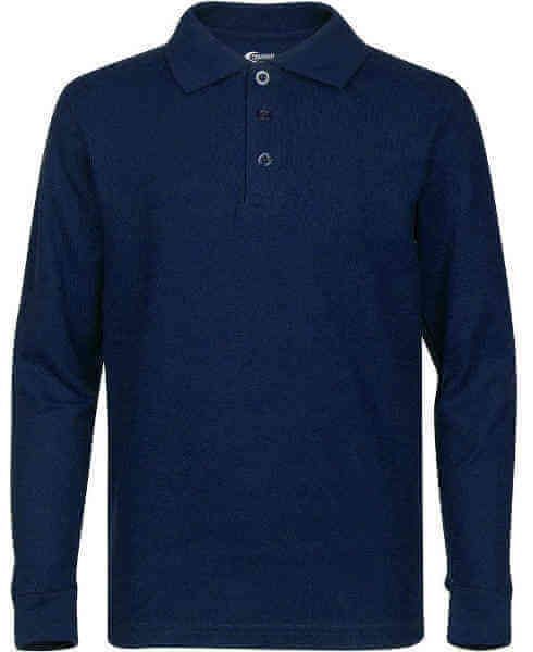 Men's Long Sleeve Pique Polo Shirt