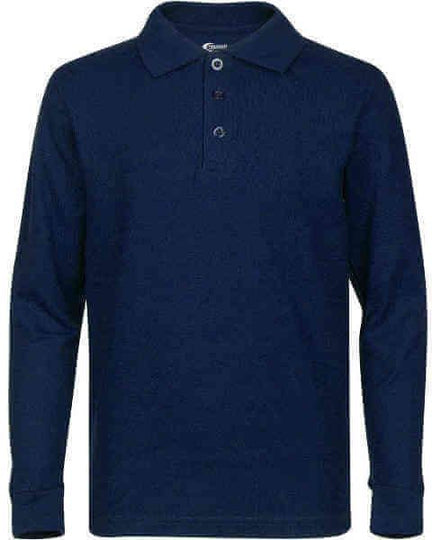 Men's Long Sleeve Pique Polo Shirt