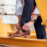 STEEL TOE OXFORD SHOE PILOT AMBER