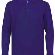 Men's Long Sleeve Pique Polo Shirt