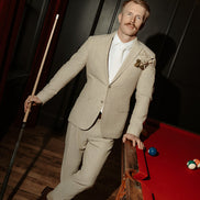 Quilted White Men's Tie