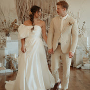 Quilted White Men's Tie