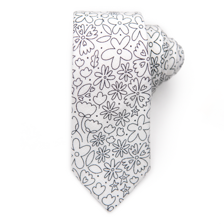 Rad FLORAL Coloring Tie *markers sold separately