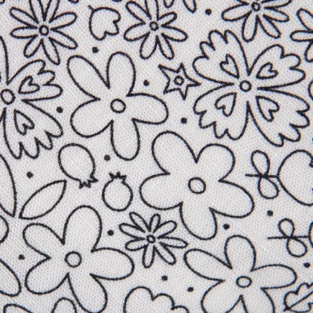 Rad FLORAL Coloring Tie *markers sold separately