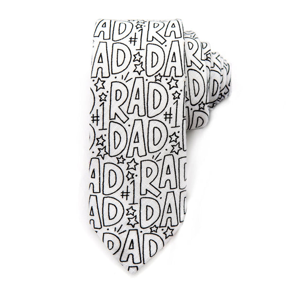 Rad Dad Coloring Tie  *markers sold separately