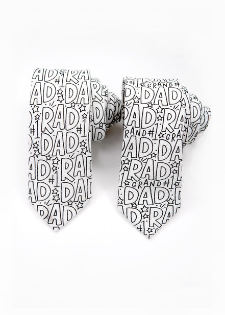 Rad Dad Coloring Tie  *markers sold separately